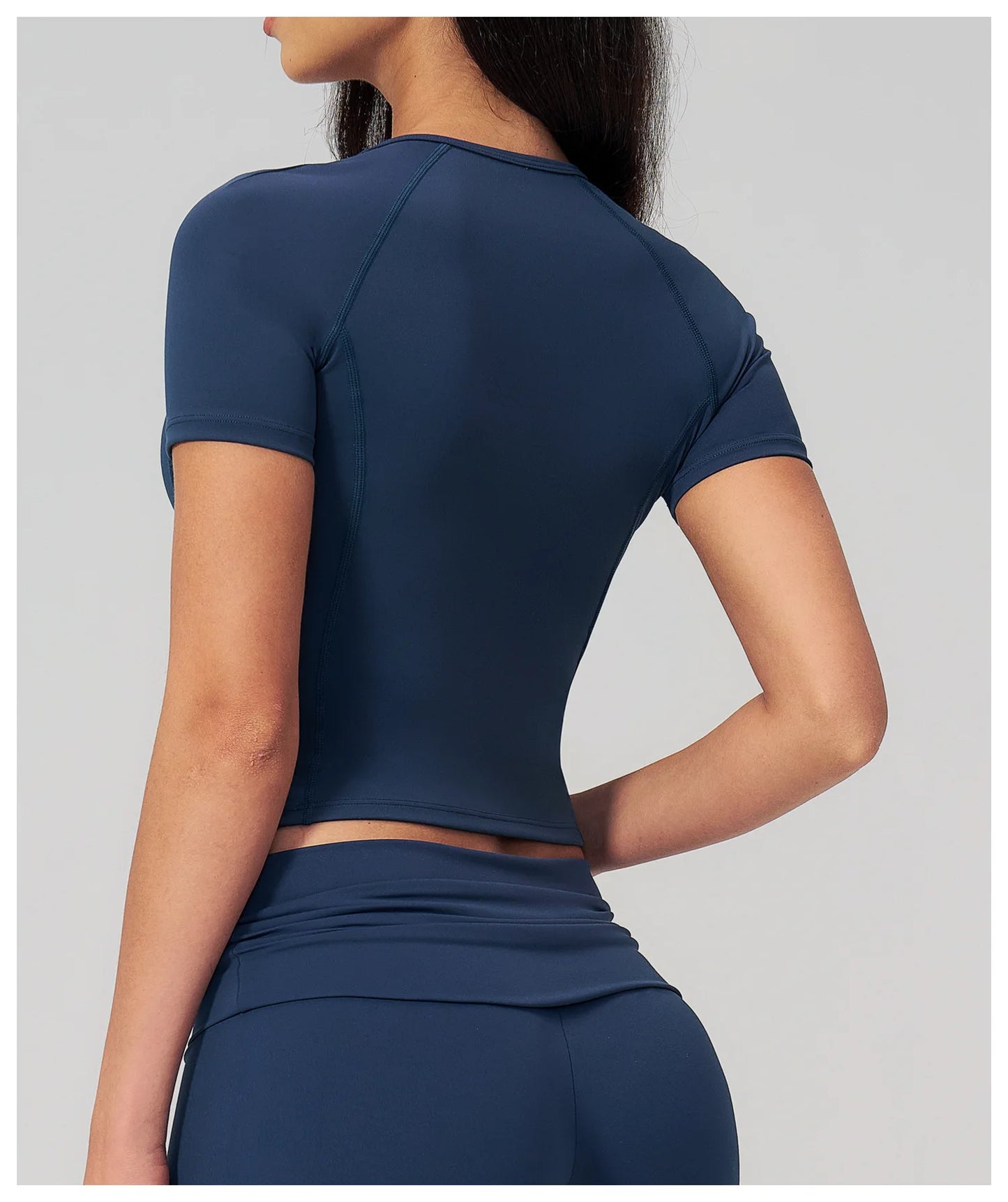 Sexy Women Yoga Shirts Fitness Sports T-Shirts Gym Workout Short Sleeve Top Running Active Wear Femme Sports Top Workout Shirts