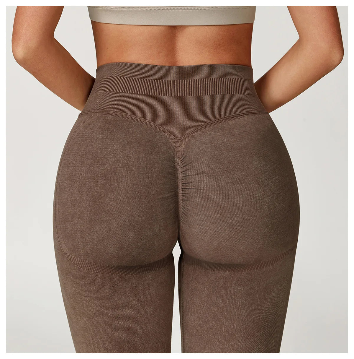 Custom LOGO Women's Seamless Sandblasting Yoga Pants High Waist Hip Lift Tight Running Sports Fitness Yoga Pants