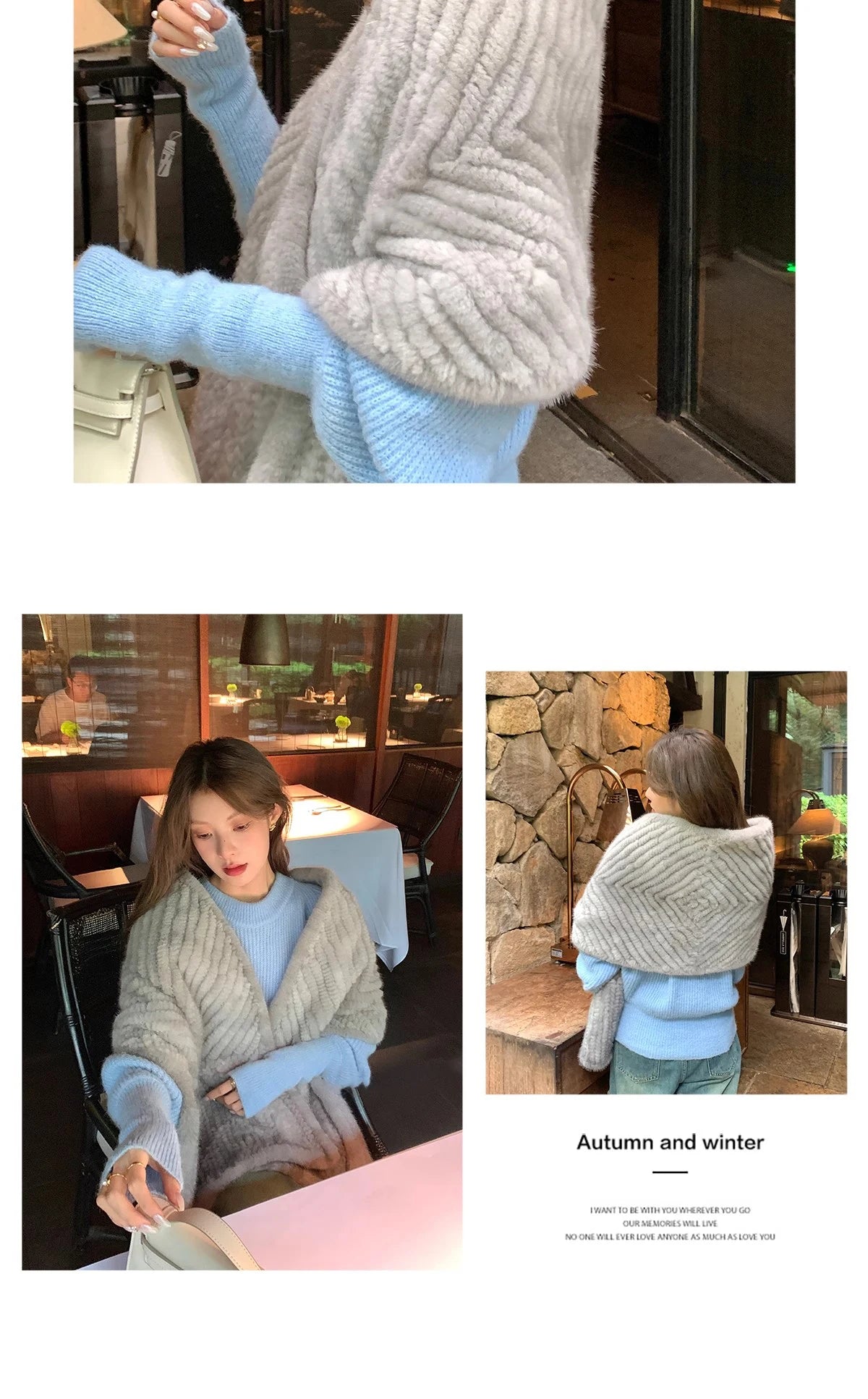 New mink woven women's scarf autumn and winter twill shawl warm herringbone scarfs fur Knitting high quality fishtail Scarves