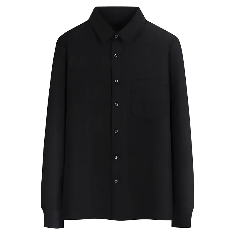 Casual Men's Long Sleeve Business Shirt Custom Logo Excellent Team Personal Professional Shirt Embroidery Printing Brand Design