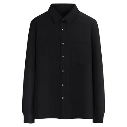 Casual Men's Long Sleeve Business Shirt Custom Logo Excellent Team Personal Professional Shirt Embroidery Printing Brand Design