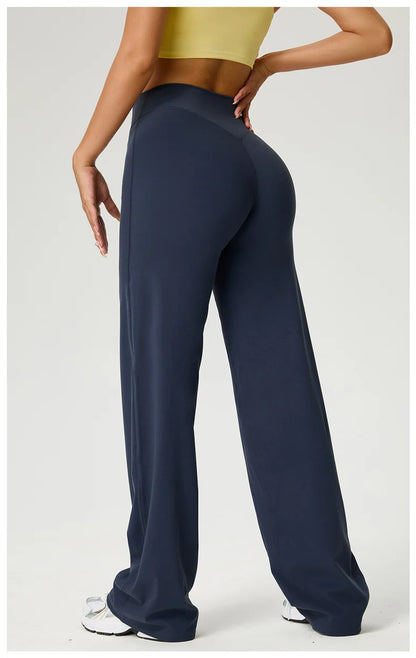 TRY TO BN Straight Leg Yoga Pants Women's High Waisted Tummy Control Buttery Soft Naked Feel Gym Fitness Running Workout Bottoms