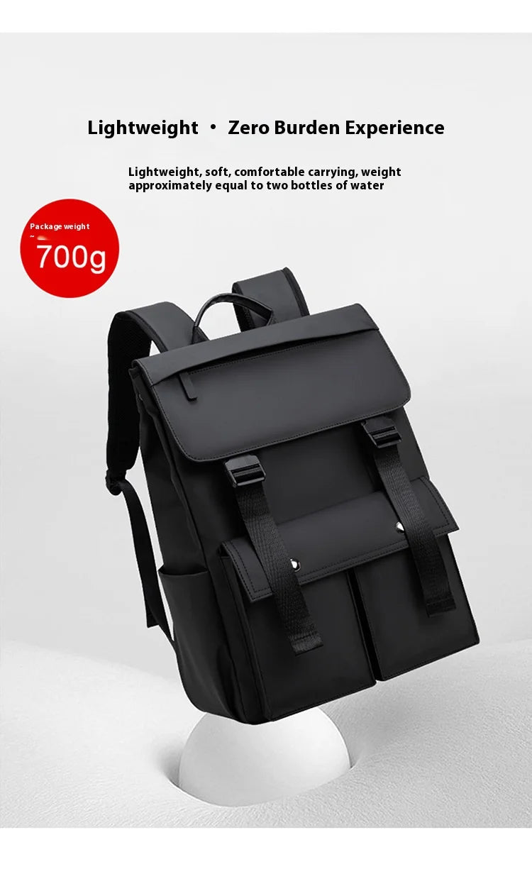 Multi-functional Fashion Men‘s Backpack For 15.6 inch Laptop Light Weight Bag Water-Repellent Material Large Capacity School Bag