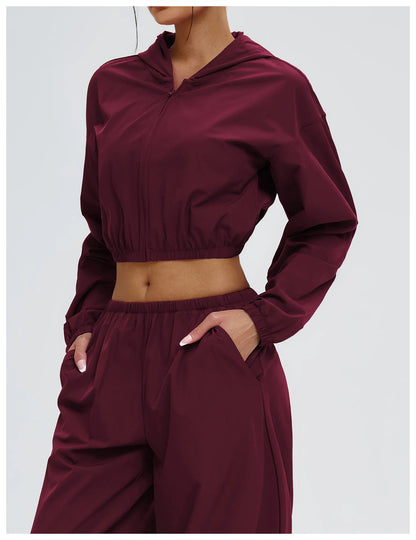 Women Outdoors Sun Protection Yoga Long Sleeve Zipper and Pockets Gym Fitness Jacket Female Running Workout Sports Yoga Shirts