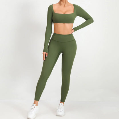 Women Yoga Shirts Crop Top Sexy Long Sleeves Shirts for Women Yoga Sports Fitness Sport Gym Clothes Running Push Up Workout Tops