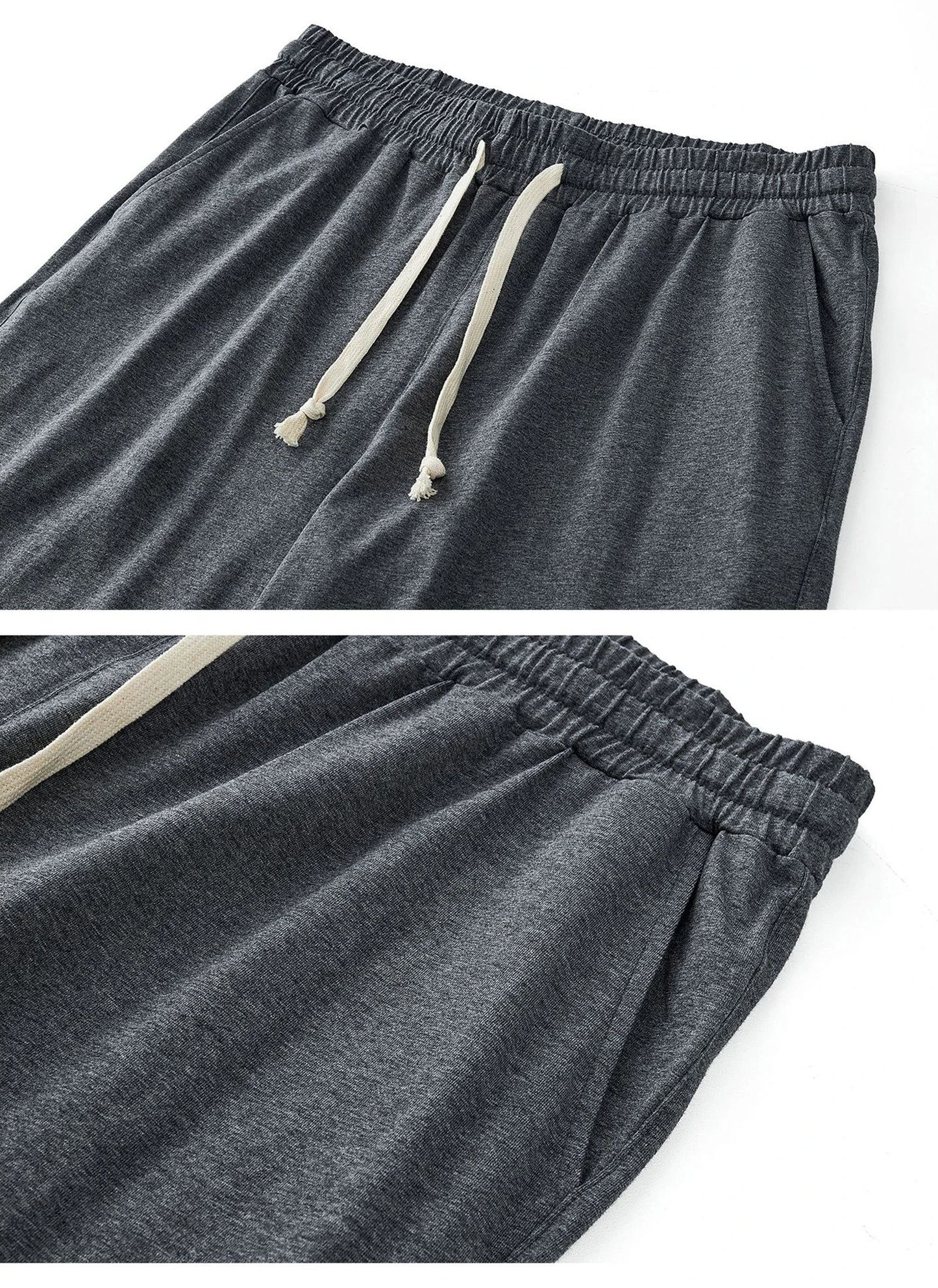 Men's 180G Combed Cotton Sport Pants Solid Color Straight Sweatpants Comfortable Casual Spring Autumn Homewear Men's pants