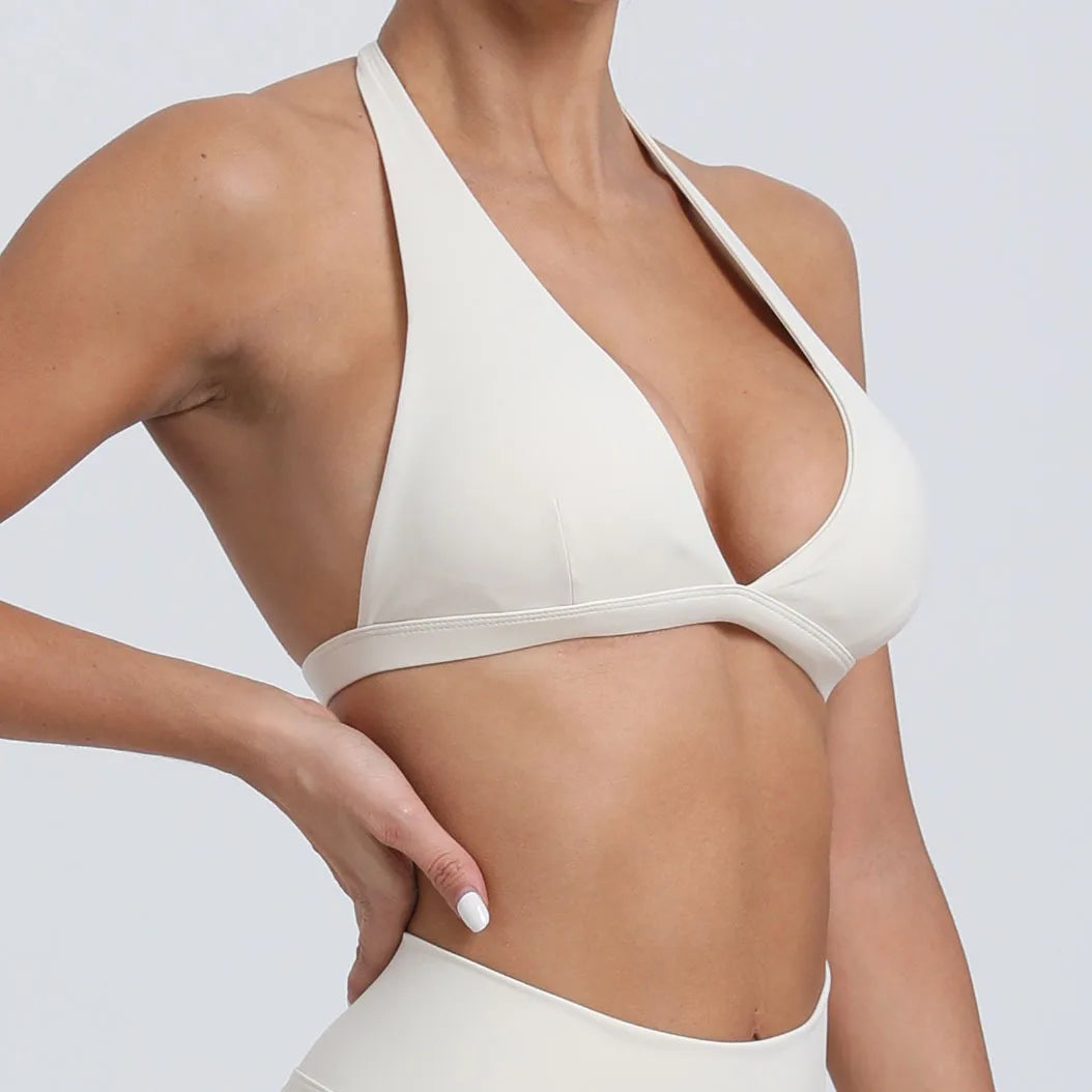 Breathable Sports Bra Anti-Sweat Fitness Top Women Underwear  Yoga Bra Shockproof Crop Top Push Up Sport Bra Gym Workout Top