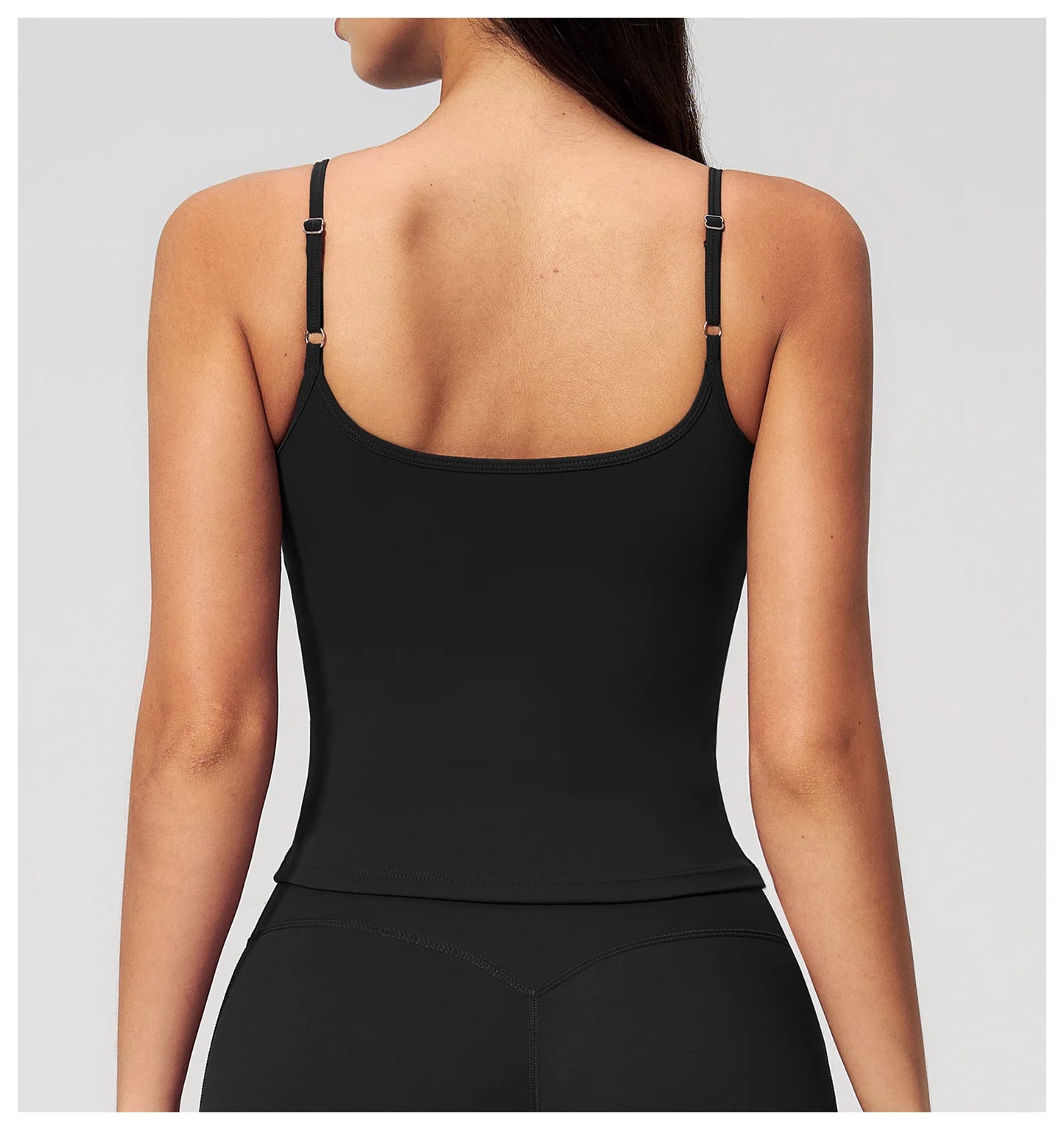 Hearuisavy Women Shockproof Sexy Yoga Tank Top Running Gym Vest Removable Breast Pads Fitness Quick Dry Sports Sleeveless Top