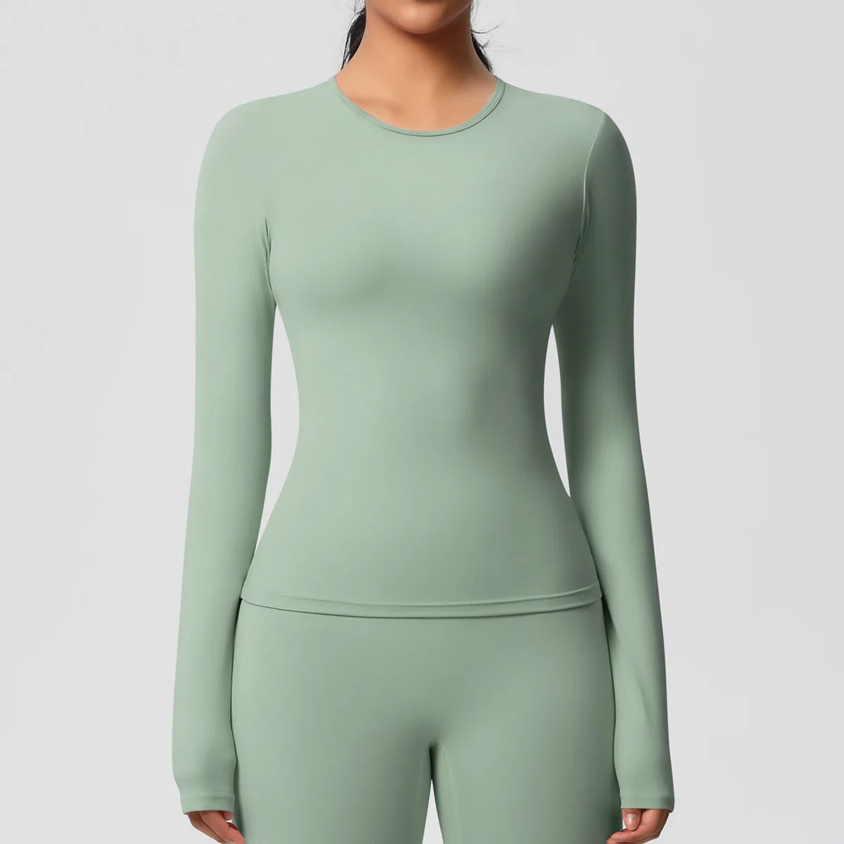 SWELTERING Women Yoga T-shirts Sports Top Long Sleeve Gym Workout Running Shirts Exposed Navel Quick Dry Fitness Gym Sport Wear