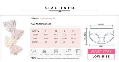 SuyaDream 3pcs/lot Women Panties 100%Natural silk Low-rise Briefs Healthy Basic Everyday Wear Underwears, Summer New Intimates