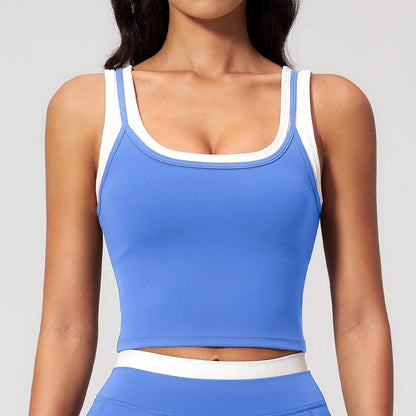 Thread Yoga Vest Women's Shockproof Gym Fitness Sports Underwear Sexy Breathable Yoga Bra Female Workout Yoga Vest Sports Bras