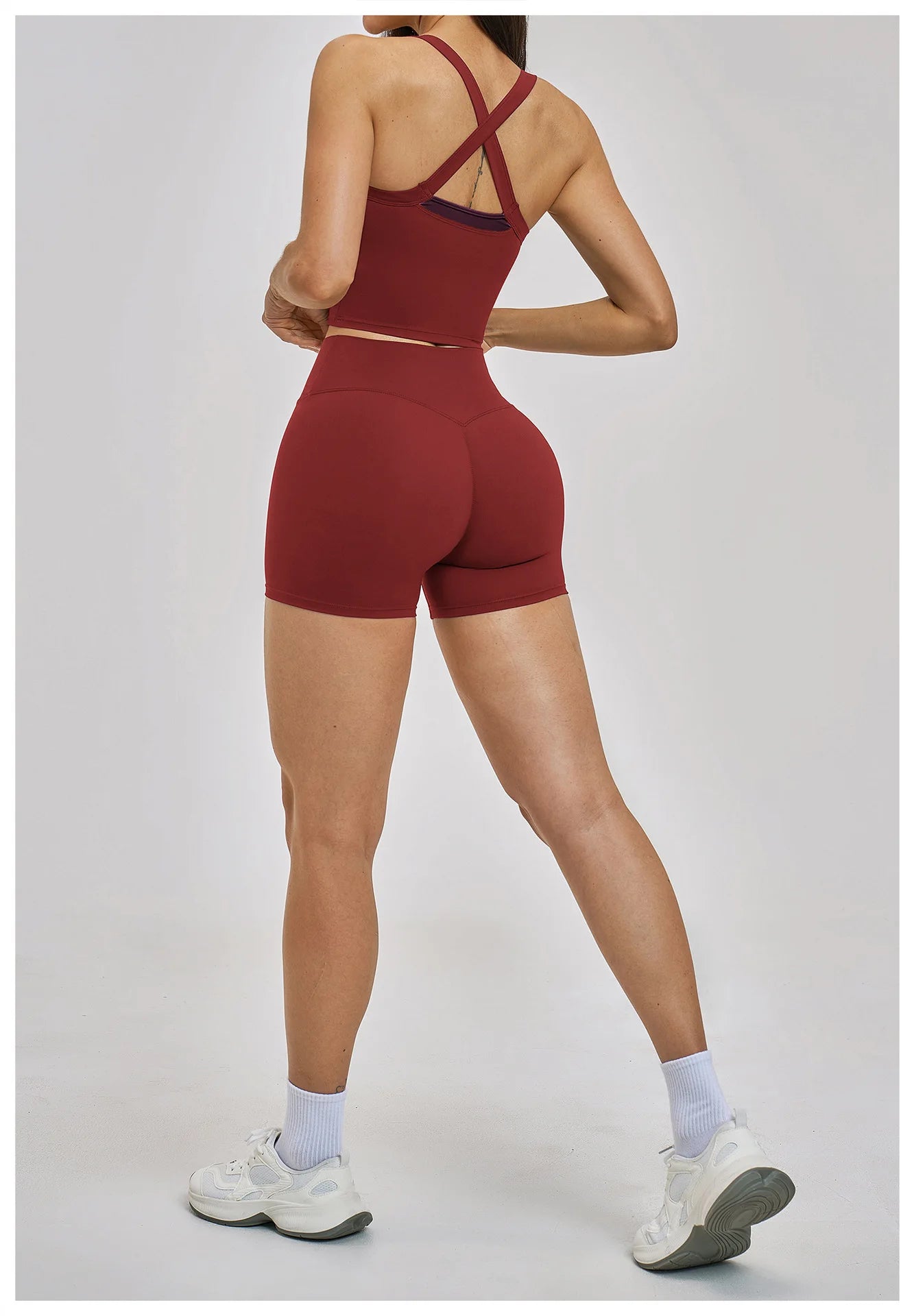 Women Gym Tracksuit Yoga Suit Sports Outfits High Waist Leggings Workout Clothes Female Fitness Running Suit Push Up Sportswear