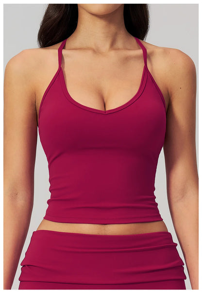 Women Fitness Sports Bra Top Shockproof Gym Workout Vest Quick Drying Pilates Yoga Tank Top Female Running Push Up Underwear