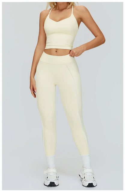 Women Yoga Leggings High Waist Gym Fitness Pants Stretch Sports Pants Female Push Up Workout Trousers Solid Color Tights Running