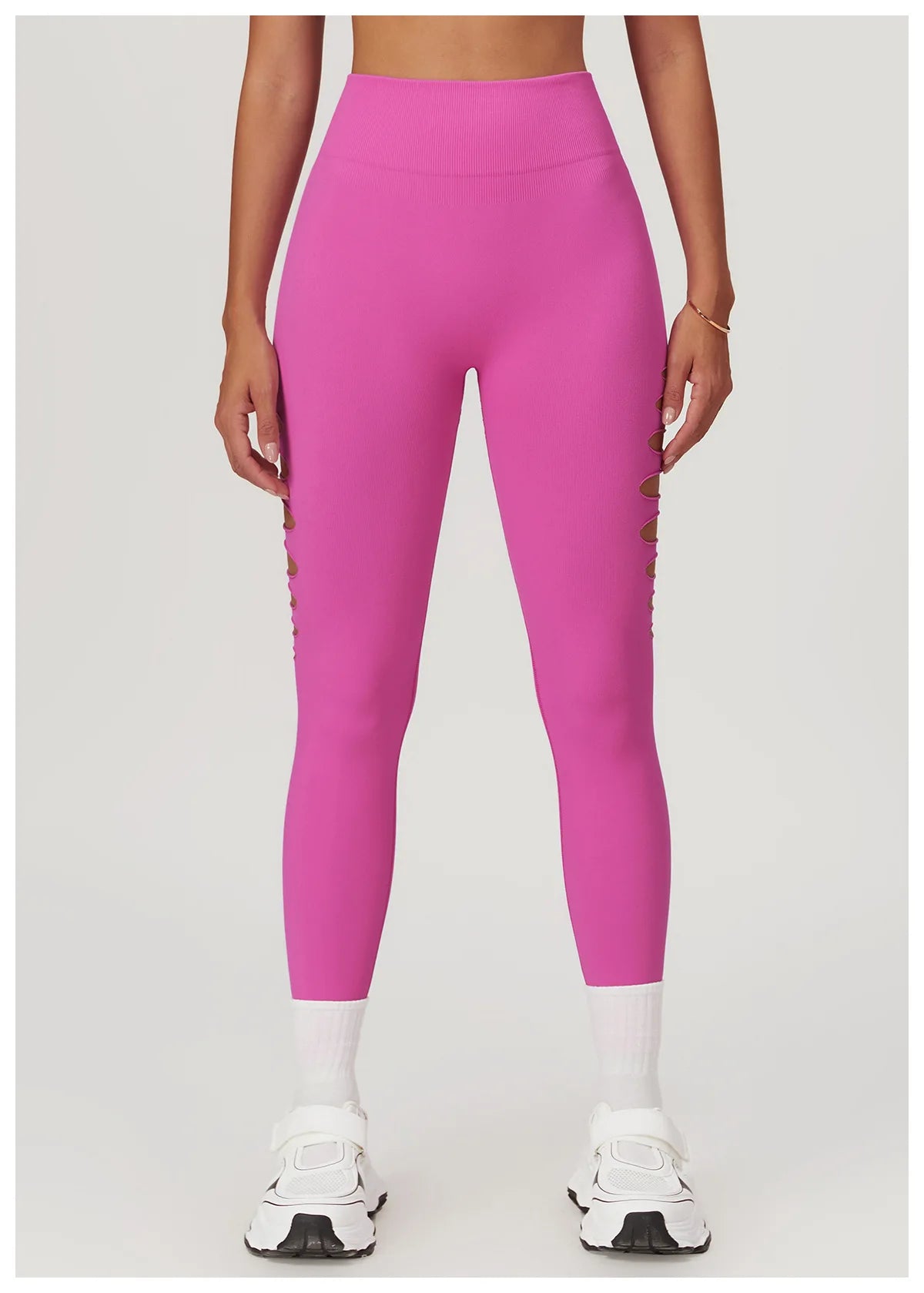 Hollowed Out Seamless Tight Yoga Pants High Waist Yoga Leggings Women Push Up Gym Workout Tights Running Fitness Sports Pants