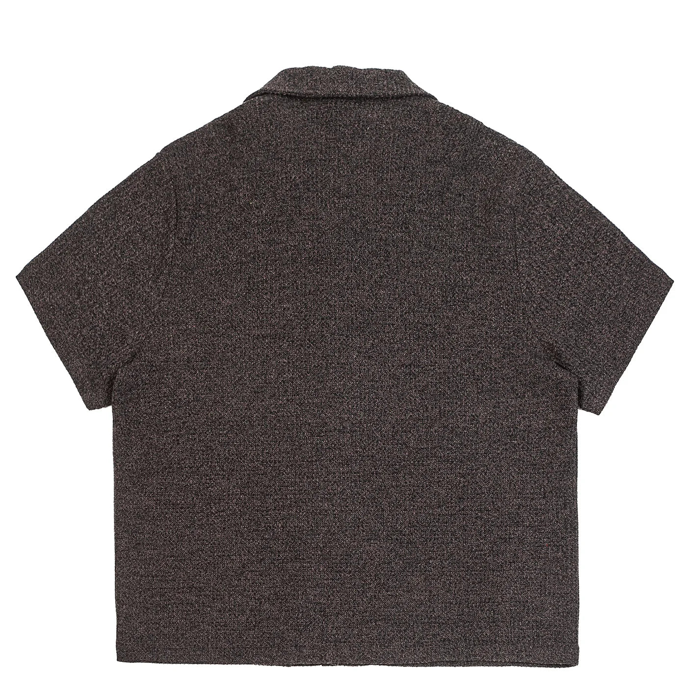 Summer Old Money Style Cleanfit Cuban Collar Knitted Short Sleeved Shirt for Men Loose Five Quarter Sleeved Workwear Shirt
