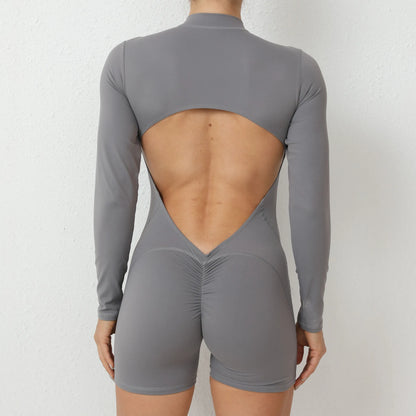 Yoga Jumpsuit Long Sleeved Sports Wear Gym Fitness Jumpsuit Sports Bodysuits Women Set Dance Running Workout Clothes Yoga Suit