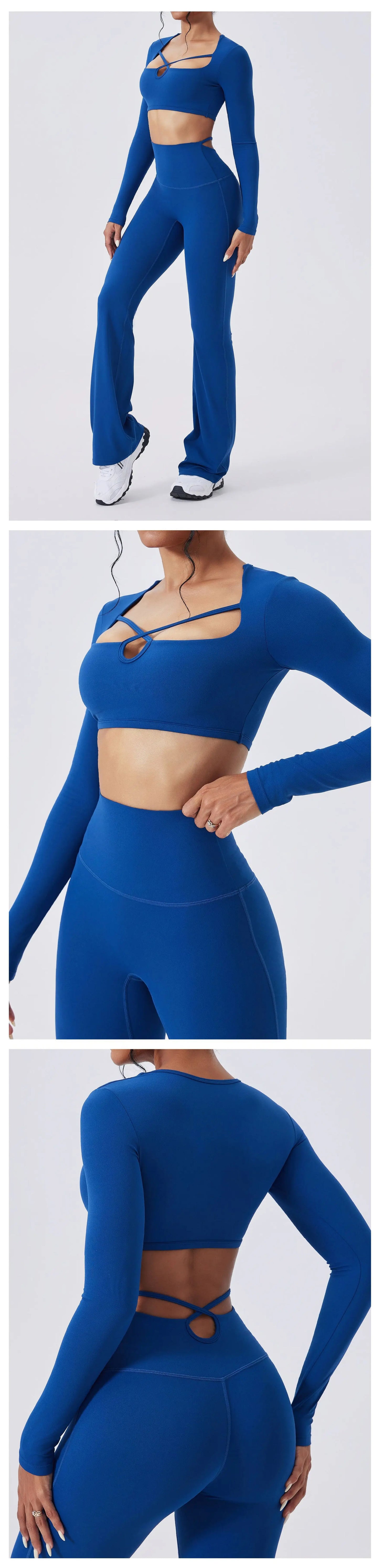 Women's Yoga Long Sleeved Sports T-Shirt Running Workout Gym Fitness Top Yoga Shirt Female Sports Long Sleeved Sportswear