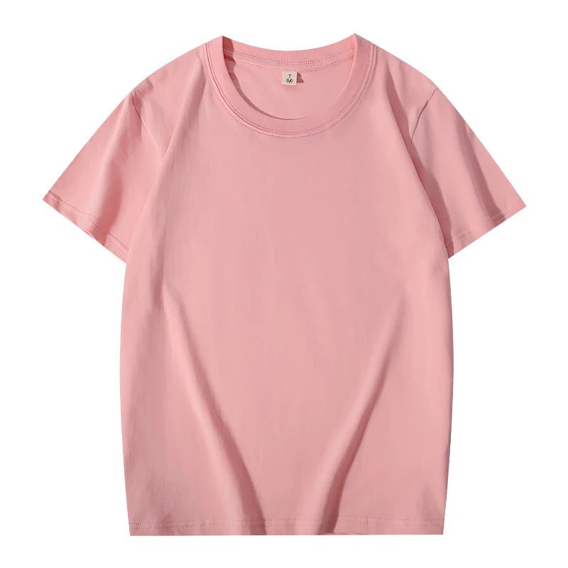 T-shirt Custom Men's And Women's Casual Tops With Printing Logo 100% Cotton Round Neck Short Sleeve T-shirt Embroidery Design