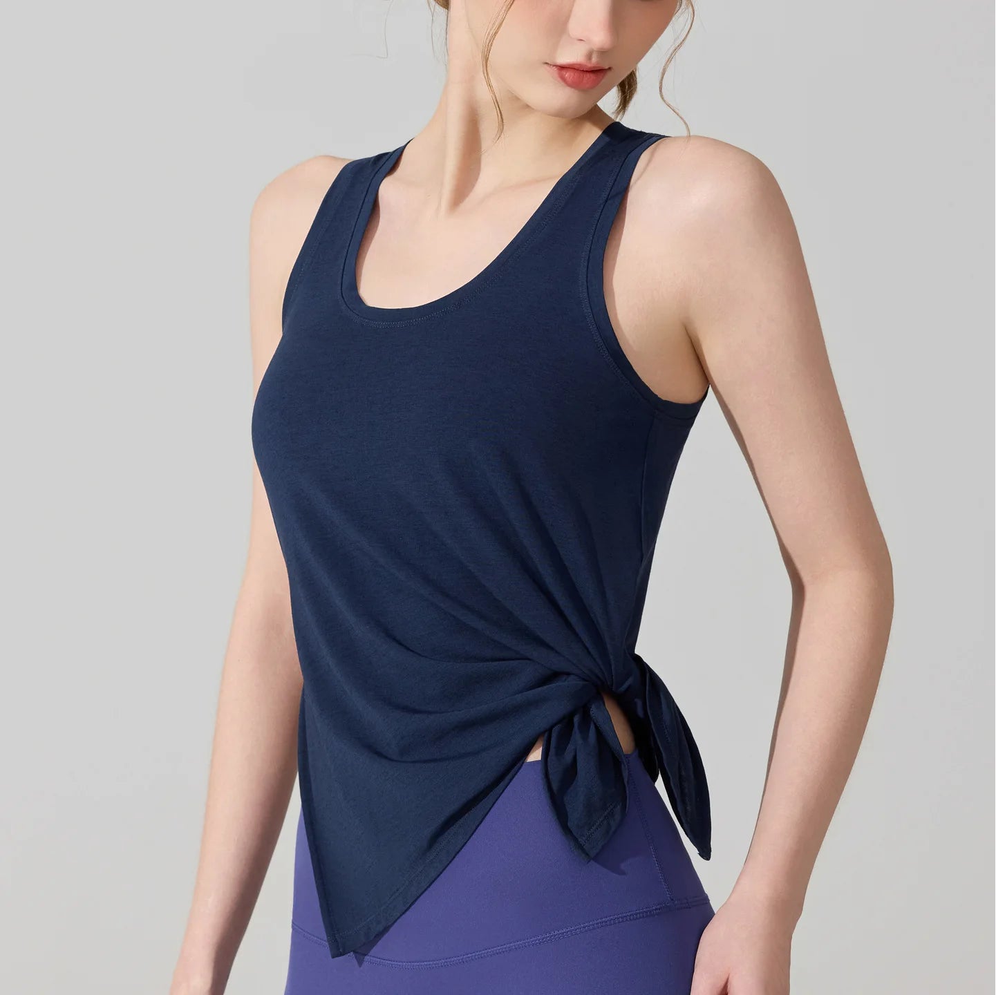 Custom LOGO Women's Sports Fitness Vest Quick-Drying Breathable Sleeveless Top Running Pilates Yoga Suit