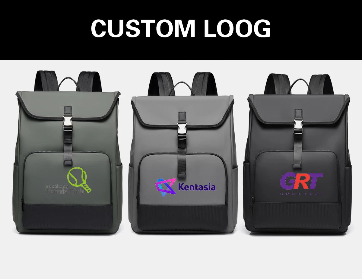 Personalized men's backpack with logo name fashionable women's backpack lightweight computer backpack company giftn