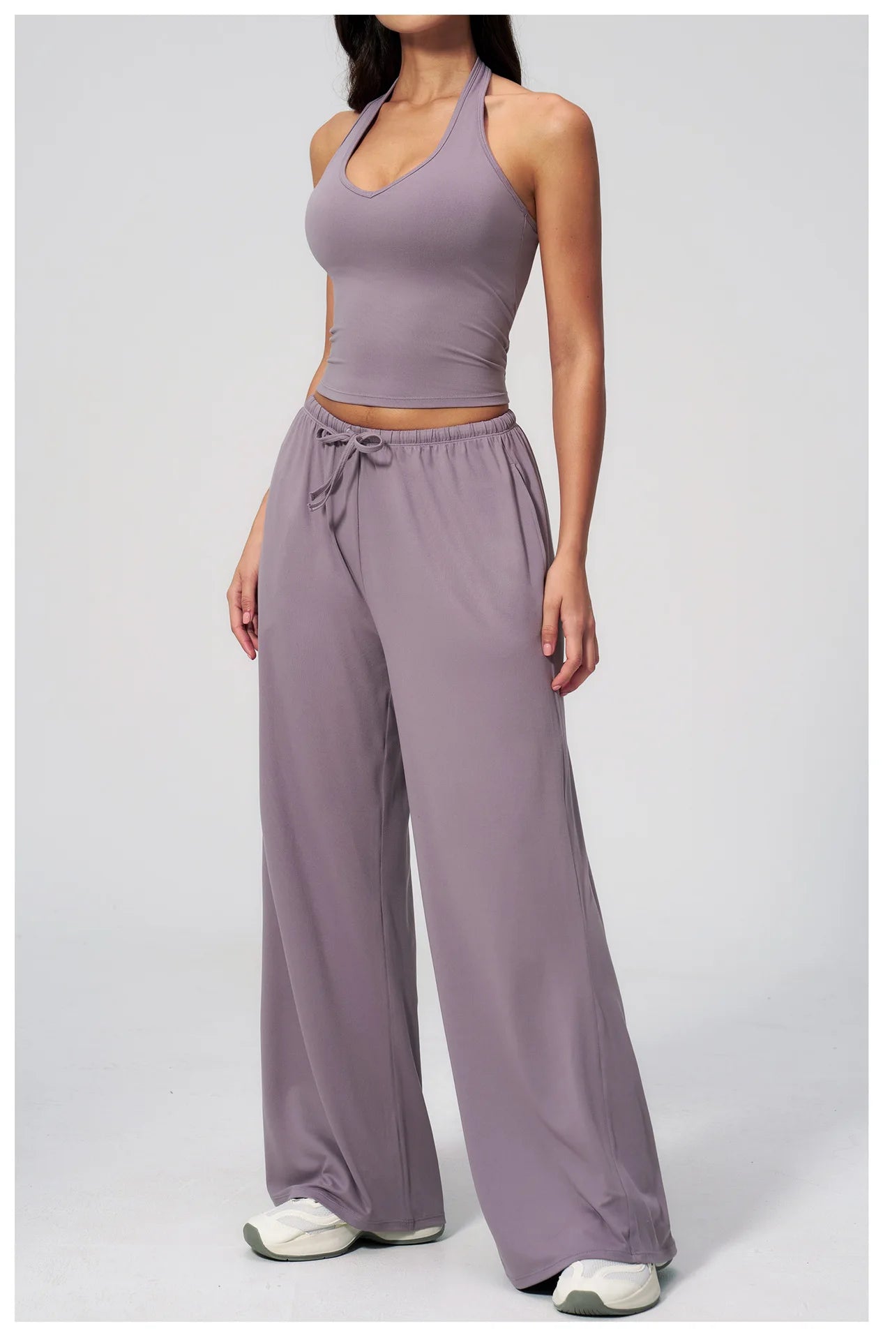 2/3PCS Fitness Suit Women Deep V Yoga Bra Flared pants Sports Suit Gym Tracksuits Female High Waist Bell Bottom Athletic Wear
