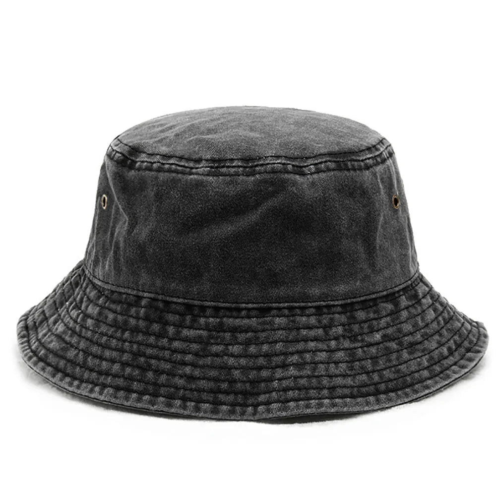 Personalized Custom Text Logo Embroidery Men's Bucket Hats Women's Washed Cotton Summer Sun Hats Wholesale Dropshipping