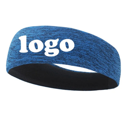 Custom Logo Sports Headband Double Breathable Anti-Perspirant Headband Yoga Running Fitness Elastic Perspirant Hood Kerchief