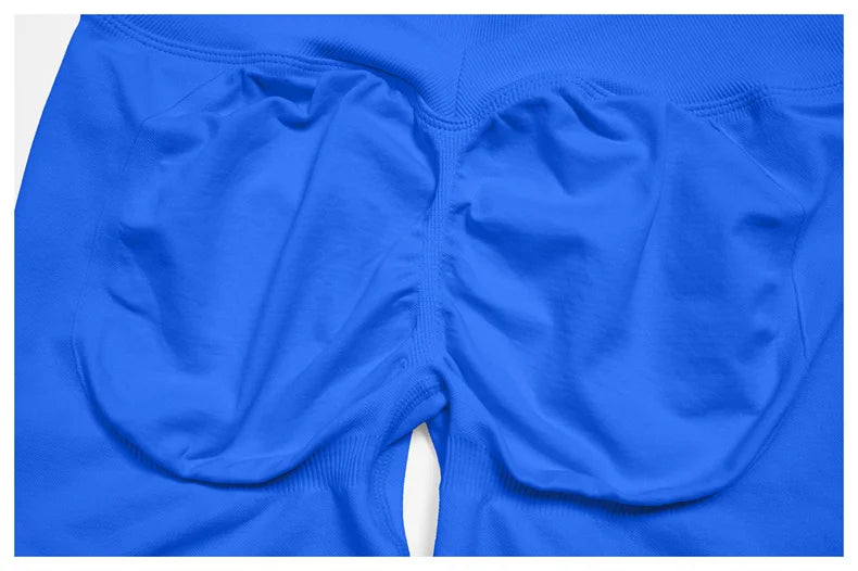 TRY TO BN Seamless Two Pieces Women's Tracksuit Yoga Shorts Set One-shoulder Hollow Backless Fitness Running Workout Gym Clothes