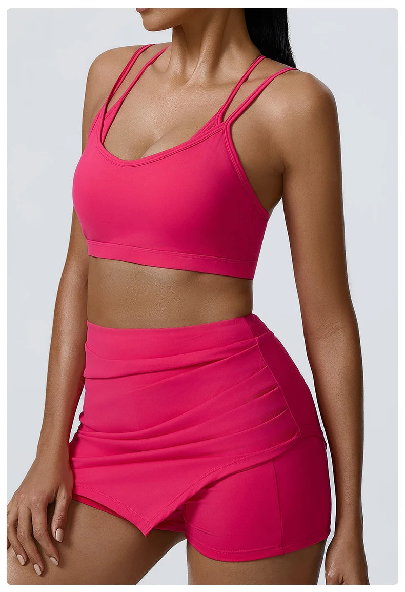 Yoga  Fitness Madam Bras Sexy Back Sports  Breathable Anti Shock Tank Top Fitness Sexy Breathable Underwear For Madam Yoga Gym