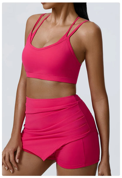 Yoga  Fitness Madam Bras Sexy Back Sports  Breathable Anti Shock Tank Top Fitness Sexy Breathable Underwear For Madam Yoga Gym