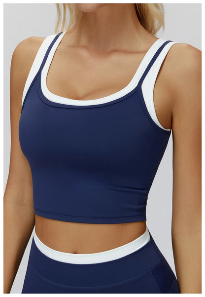 Thread Yoga Vest Women's Shockproof Gym Fitness Sports Underwear Sexy Breathable Yoga Bra Female Workout Yoga Vest Sports Bras