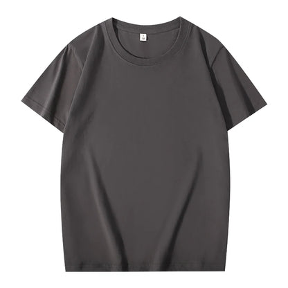 T-shirt Custom Men's And Women's Casual Tops With Printing Logo 100% Cotton Round Neck Short Sleeve T-shirt Embroidery Design