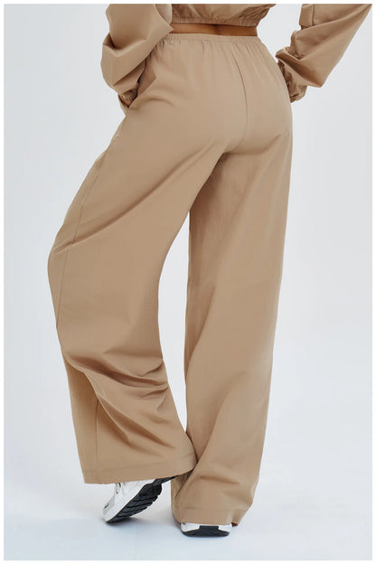 Women Sun protection Bell Bottom Pants Wide Leg Sports Yoga Pants Casual Fitness Pants Female High Waisted Gym Workout Pants
