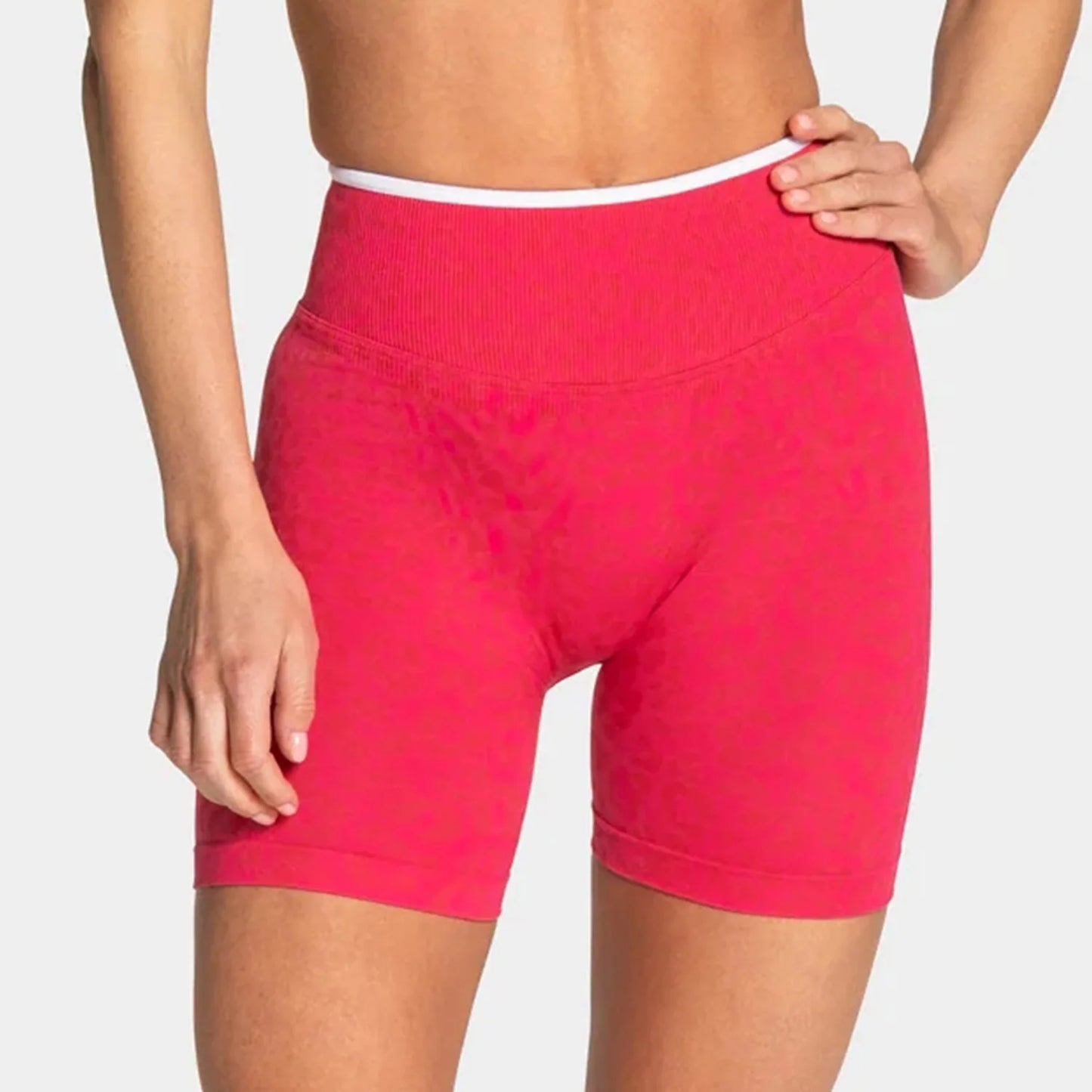 Leopard Print Yoga Shorts Women Seamless High Waist Workout Shorts Fitness Yoga Lift Butt Fitness Yoga Gym Running Short Pants