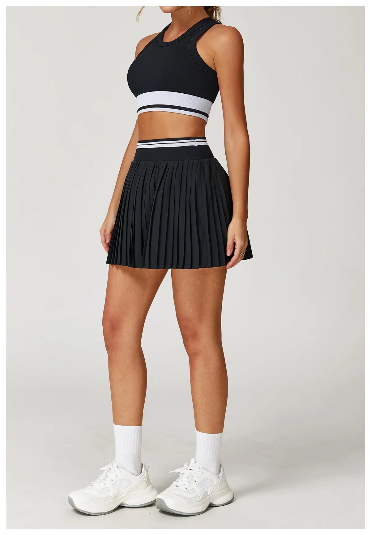 Fitness Yoga Set Women Tracksuit Gym Clothes Sports Bra 2 Piece Workout Sets Outfit Yoga Short Skirt Quick Drying Sportswear