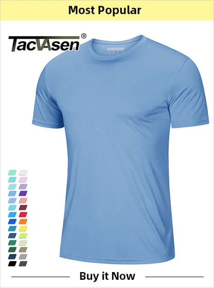 TACVASEN UPF 50+ TANK TOPS Quick Dry Sleeveless T-shirts Mens Summer Gym Fitness Running Tee Shirts Trainning tshirts Swimming