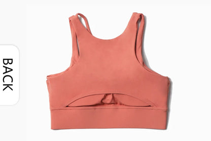 Fitness Sports Bra Gym Woman Sexy Hollow Push Up High Impact Shockproof Underwear Naked Crop Top Mujer Workout Women'S Yoga Bra