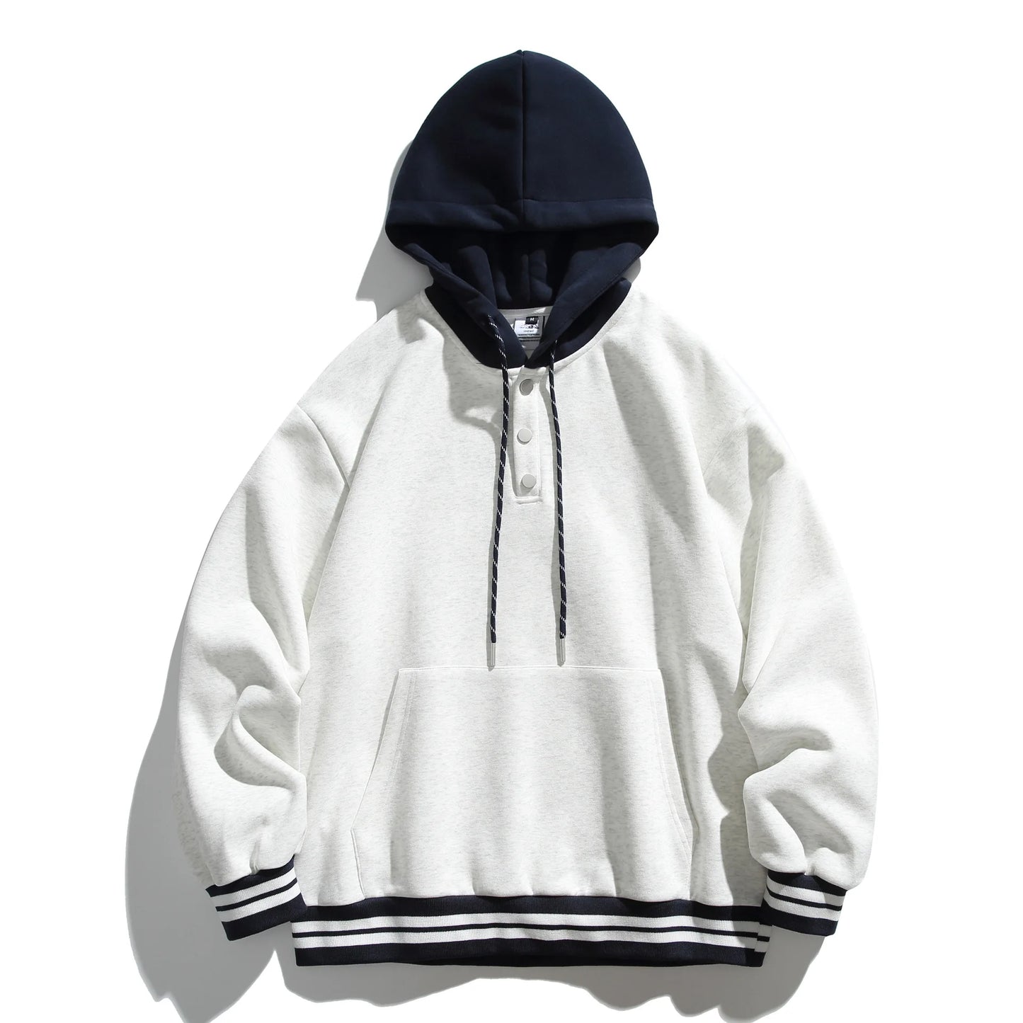 Akkad Kut 2026 New Men Splice Hooded Streetwear Fashion Loose Casual Pullover Sweatshirt Women Oversize Hoodies Jacket Tops
