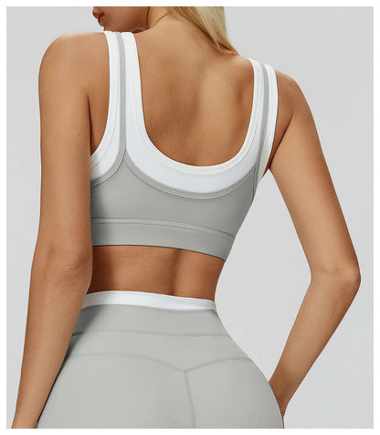 SWELTERING Women's Yoga Bra Breathable Fitness Vest Anti-Sweat Sports Underwear Female Gym Workout Crop Top Running Push Up Bra