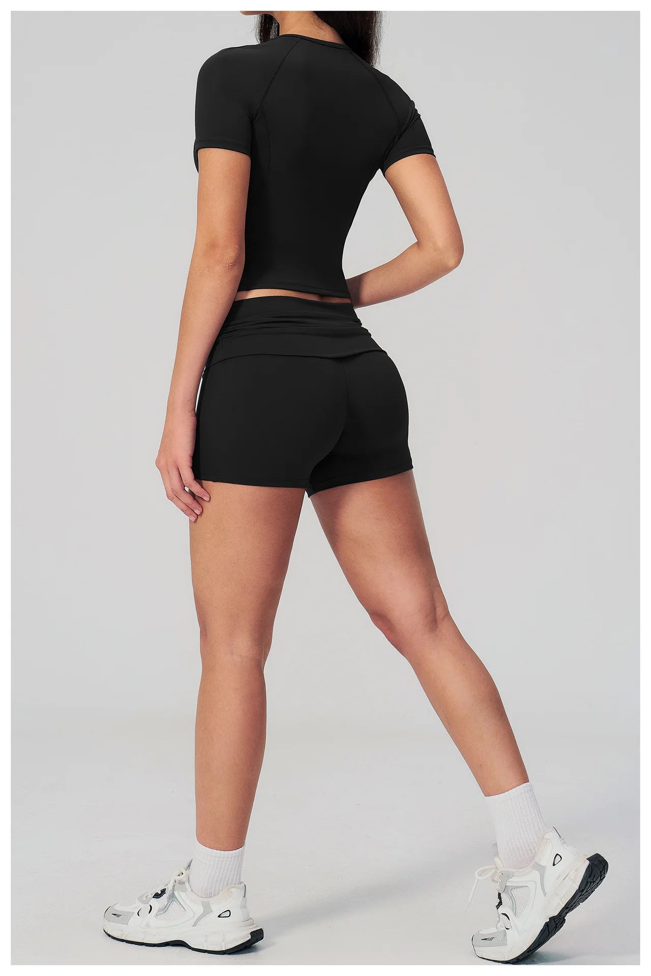 Summer 2PCS Tracksuits Yoga Suit Female Fitness Suit Running Workout Tops Shockproof Crop Sports Top Athletic Wear Sports Suit