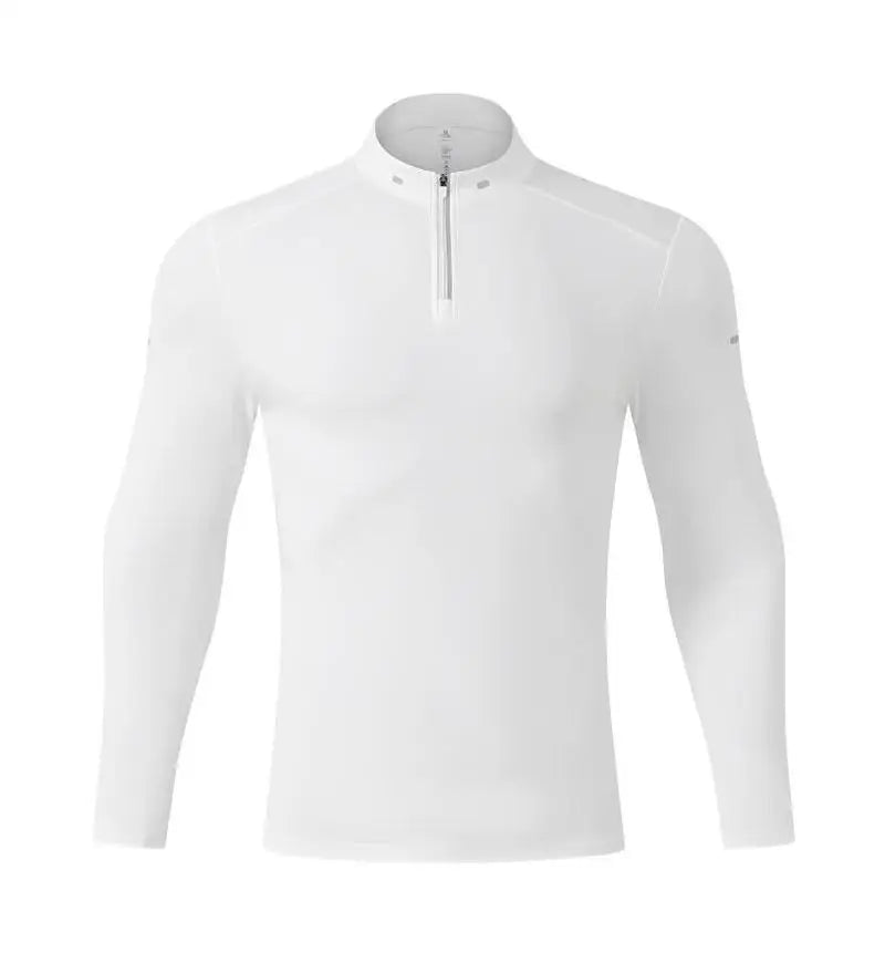 #9895-XIYU High Quality Autumn Men Long Sleeved T-shirt Fashion Sport Round Collar Fitness Running Breathability Training Men