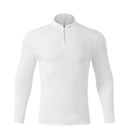 #9895-XIYU High Quality Autumn Men Long Sleeved T-shirt Fashion Sport Round Collar Fitness Running Breathability Training Men