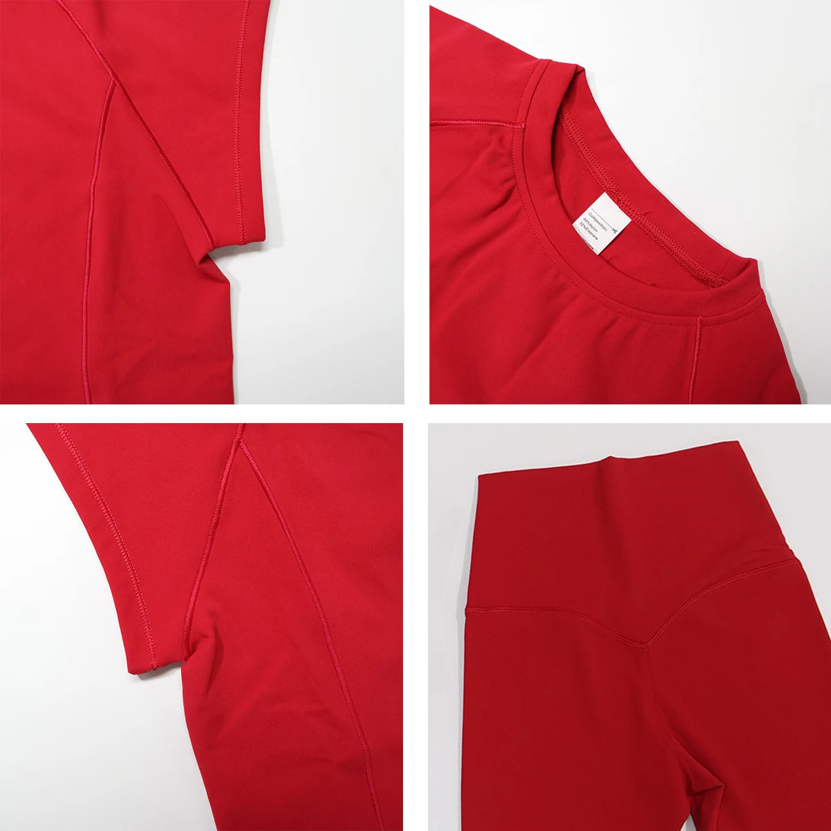 Summer Women's Two-Piece Fitness Set Woman's Short-Sleeve Quick-Dry Yoga Wear for Outdoor Running Sports Female 2Pcs Suit