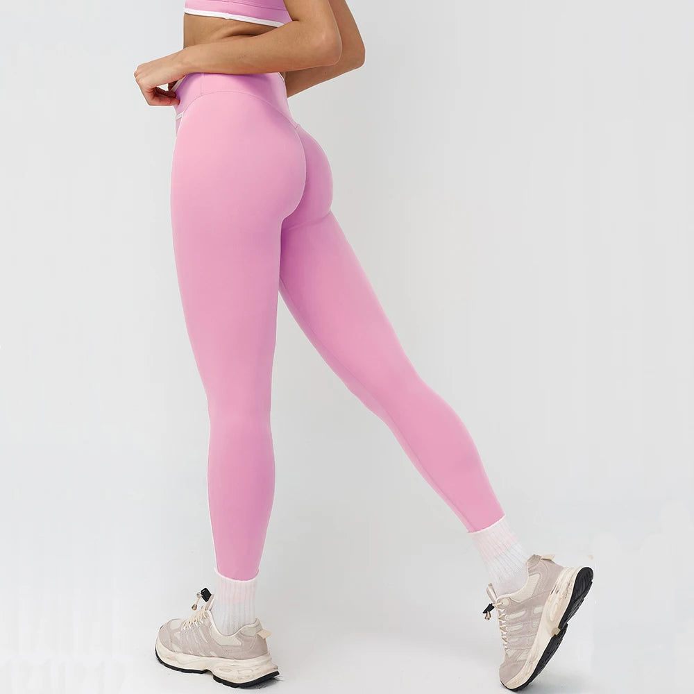 Women High Waist Workout Gym Leggings Yoga Trousers Breathable Sports Pants Female Running Cycling Tights Fitness Yoga Pants