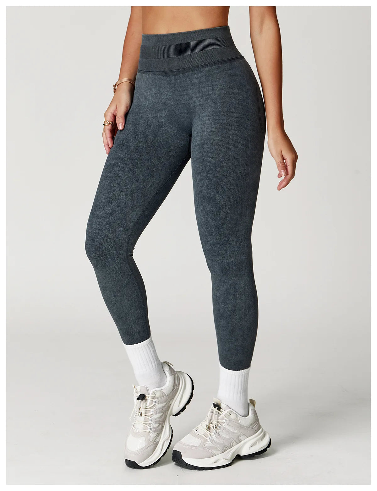 Custom LOGO Women's Seamless Sandblasting Yoga Pants High Waist Hip Lift Tight Running Sports Fitness Yoga Pants