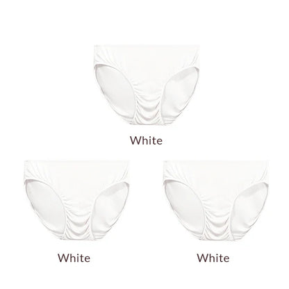 SuyaDream 3pcs/lot Women Panties 100%Natural silk Low-rise Briefs Healthy Basic Everyday Wear Underwears, Summer New Intimates