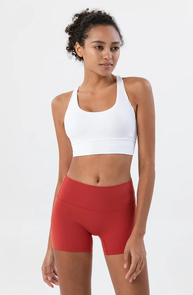 TRY TO BN Women High Waisted Gym Shorts Butt Lifting Breathable Biker Shorts Fitness Running Yoga Workout Cycling Sports Shorts