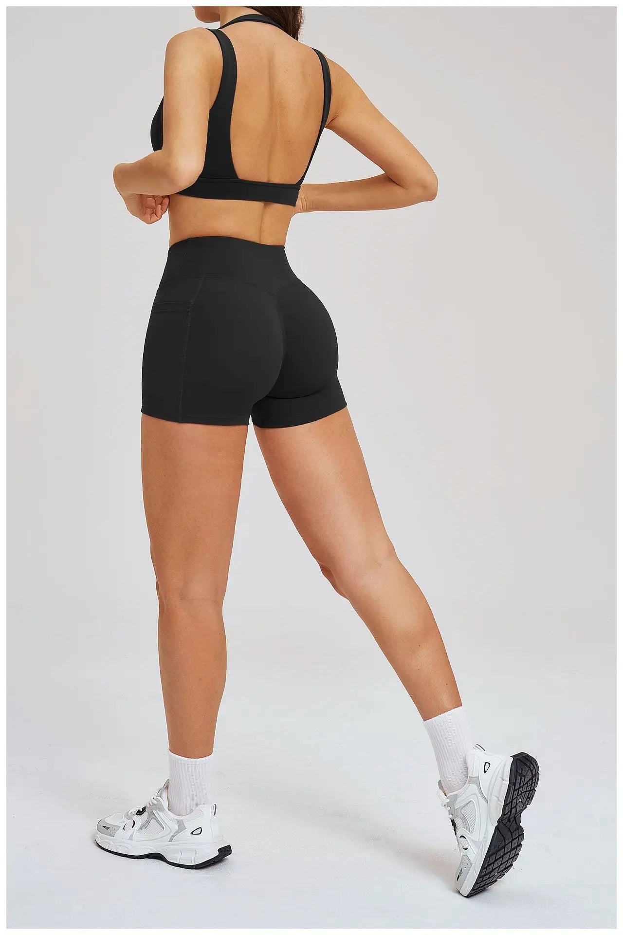 Solid Color Yoga Bra Women Sexy Gym Workout Crop Top Shockproof Sports Underwear Female Beautiful Back Sports Bra Fitness Top