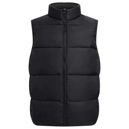 Winter Warm Down Vest Custom Team Logo Casual Sleeveless Jacket Printing Pattern Chill -proof Coat Production Company Brand Text